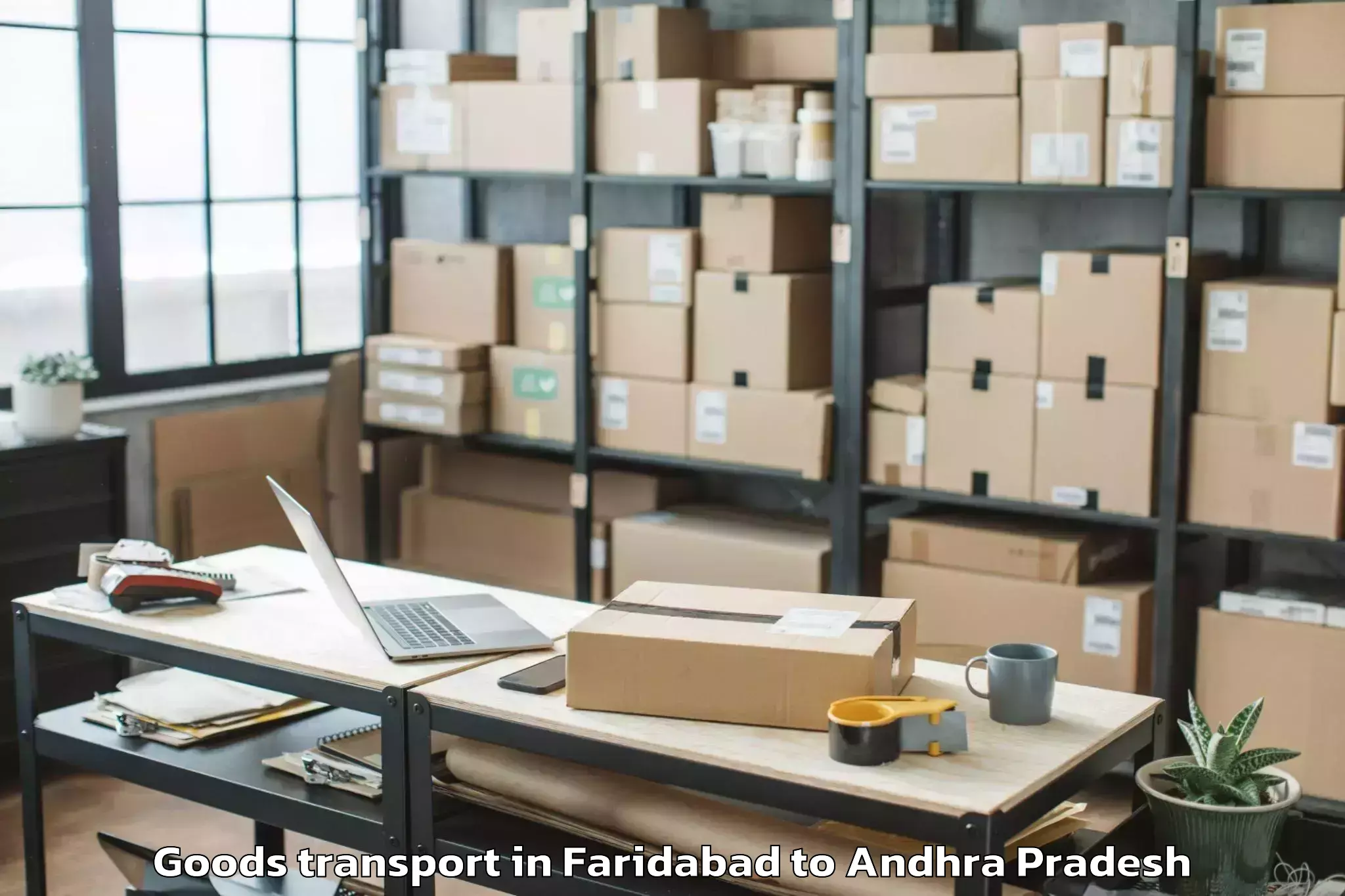 Professional Faridabad to Sullurpeta Goods Transport